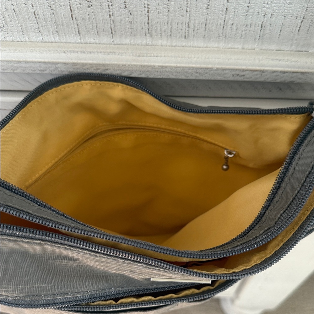 Baggallini Charcoal Messenger Bag - Picture 3 of 5